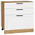 Шкаф нижний с 3-мя ящиками Нео White Silk/Дуб Вотан 816*800*480