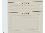 Шкаф нижний с 3-мя ящиками Ницца Агат/Белый 816*600*480