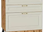 Шкаф нижний с 3-мя ящиками Ницца Агат/Дуб Вотан 816*800*478