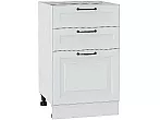 Шкаф нижний с 3-мя ящиками Ницца Blanco/Белый 816*500*478