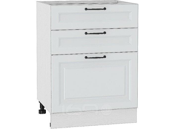 Шкаф нижний с 3-мя ящиками Ницца Blanco/Белый 816*600*480