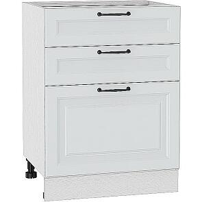 Шкаф нижний с 3-мя ящиками Ницца Blanco/Белый 816*600*480