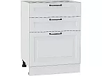 Шкаф нижний с 3-мя ящиками Ницца Blanco/Белый 816*600*480
