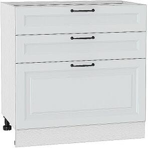 Шкаф нижний с 3-мя ящиками Ницца Blanco/Белый 816*800*478