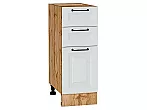 Шкаф нижний с 3-мя ящиками Ницца Blanco/Дуб Вотан 816*300*478