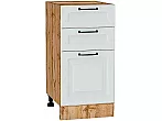 Шкаф нижний с 3-мя ящиками Ницца Blanco/Дуб Вотан 816*400*478