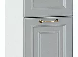 Шкаф нижний с 3-мя ящиками Ницца Графит/Белый 816*300*478