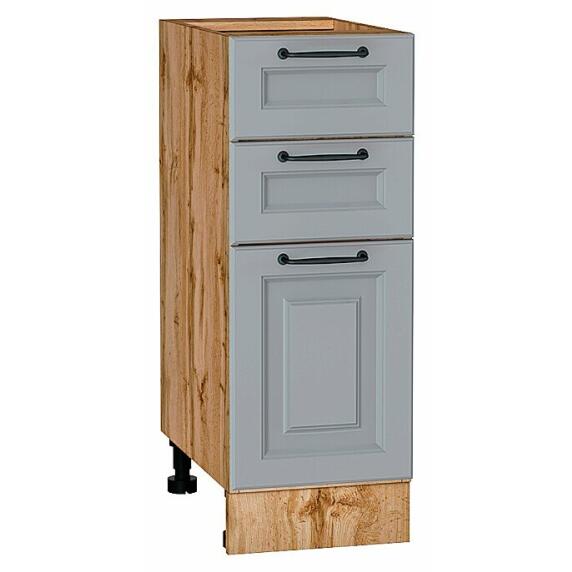 Шкаф нижний с 3-мя ящиками Ницца Magnum/Дуб Вотан 816*300*478