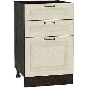 Шкаф нижний с 3-мя ящиками Ницца Н 503 Дуб крем-Венге