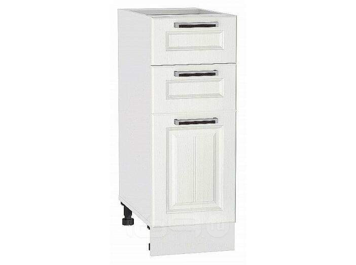 Шкаф нижний с 3-мя ящиками Прага Белое дерево Белый 816*300*478