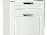 Шкаф нижний с 3-мя ящиками Прага Белое дерево Белый 816*500*478