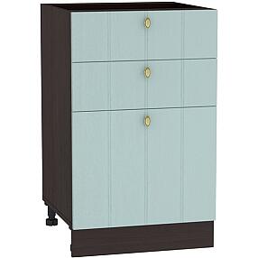 Шкаф нижний с 3-мя ящиками Прованс Н 503 Голубой-Венге