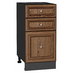 Шкаф нижний с 3-мя ящиками Шале Brown Dreamline Graphite 816*400*480