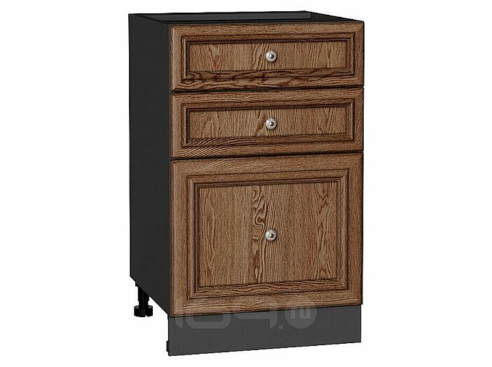 Шкаф нижний с 3-мя ящиками Шале Brown Dreamline Graphite 816*500*480