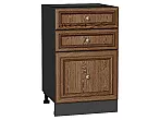Шкаф нижний с 3-мя ящиками Шале Brown Dreamline Graphite 816*500*480