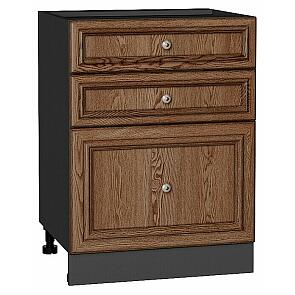 Шкаф нижний с 3-мя ящиками Шале Brown Dreamline Graphite 816*600*480