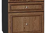 Шкаф нижний с 3-мя ящиками Шале Brown Dreamline Graphite 816*600*480
