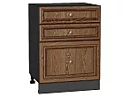 Шкаф нижний с 3-мя ящиками Шале Brown Dreamline Graphite 816*600*480