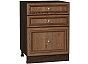 Шкаф нижний с 3-мя ящиками Шале Brown Dreamline Graphite 816*600*480