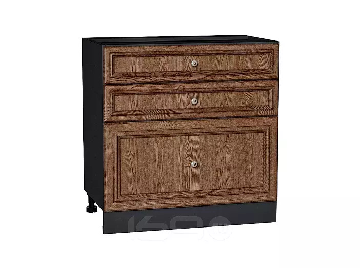 Шкаф нижний с 3-мя ящиками Шале Brown Dreamline