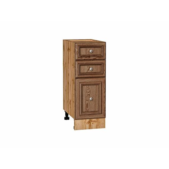 Шкаф нижний с 3-мя ящиками Шале Brown Dreamline Дуб Вотан 816*300*480