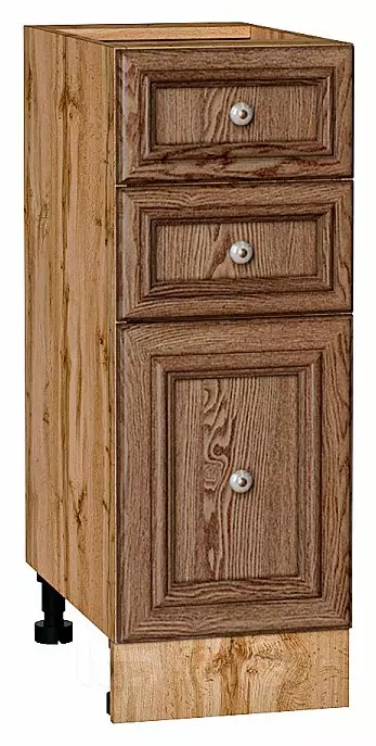 Шкаф нижний с 3-мя ящиками Шале Brown Dreamline Дуб Вотан 816*300*480