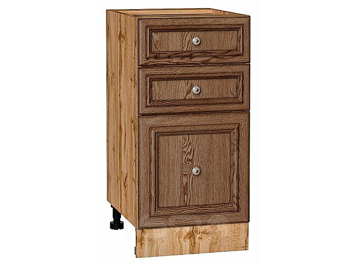 Шкаф нижний с 3-мя ящиками Шале Brown Dreamline Дуб Вотан 816*400*480