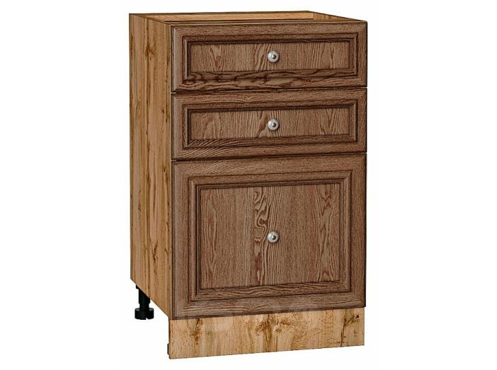 Шкаф нижний с 3-мя ящиками Шале Brown Dreamline Дуб Вотан 816*500*480
