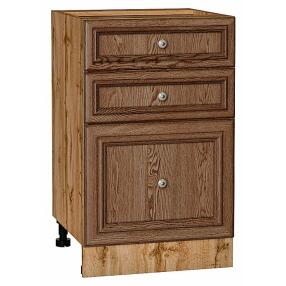 Шкаф нижний с 3-мя ящиками Шале Brown Dreamline Дуб Вотан 816*500*480