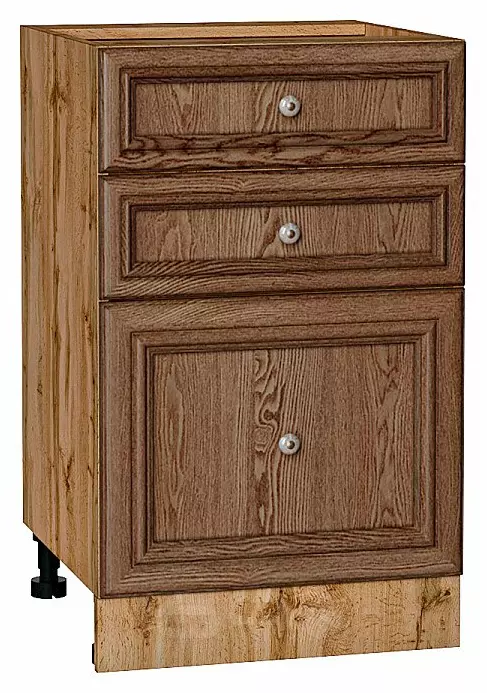 Шкаф нижний с 3-мя ящиками Шале Brown Dreamline Дуб Вотан 816*500*480