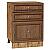 Шкаф нижний с 3-мя ящиками Шале Brown Dreamline Дуб Вотан 816*600*480