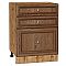 Шкаф нижний с 3-мя ящиками Шале Brown Dreamline Дуб Вотан 816*600*480 Шкаф нижний с 3-мя ящиками Шале Brown Dreamline Дуб Вотан 816*600*480