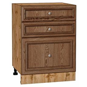 Шкаф нижний с 3-мя ящиками Шале Brown Dreamline Дуб Вотан 816*600*480