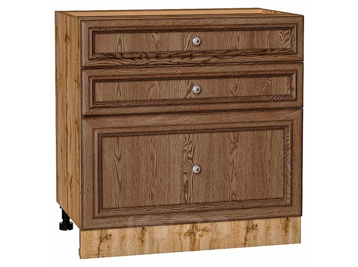 Шкаф нижний с 3-мя ящиками Шале Brown Dreamline Дуб Вотан 816*800*480