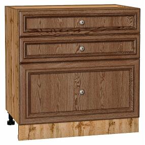 Шкаф нижний с 3-мя ящиками Шале Brown Dreamline Дуб Вотан 816*800*480