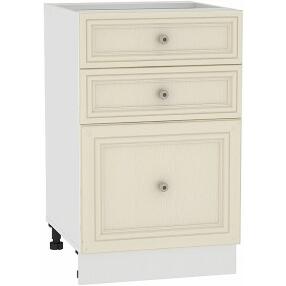 Шкаф нижний с 3-мя ящиками Шале Н 503 Ivory-Белый