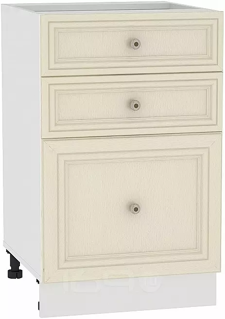 Шкаф нижний с 3-мя ящиками Шале Н 503 Ivory-Белый
