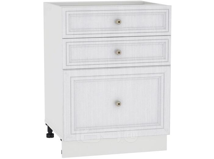 Шкаф нижний с 3-мя ящиками Шале Н 603 Milk Oak-Белый