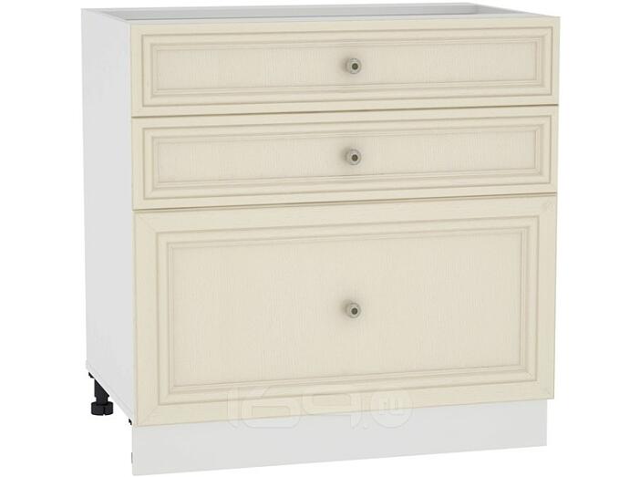 Шкаф нижний с 3-мя ящиками Шале Н 803 Ivory-Белый