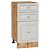 Шкаф нижний с 3-мя ящиками Шале White Dreamline Дуб Вотан 816*400*480
