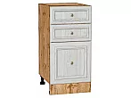 Шкаф нижний с 3-мя ящиками Шале White Dreamline Дуб Вотан 816*400*480
