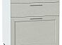 Шкаф нижний с 3-мя ящиками Сканди Cappuccino Softwood Белый 816*600*480