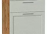 Шкаф нижний с 3-мя ящиками Сканди Cappuccino Softwood Дуб Вотан 816*500*480
