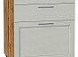 Шкаф нижний с 3-мя ящиками Сканди Cappuccino Softwood Дуб Вотан 816*600*480