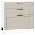 Шкаф нижний с 3-мя ящиками Сканди Cream Silkwood/Белый 816*800*480