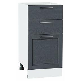 Шкаф нижний с 3-мя ящиками Сканди Graphite Softwood Белый 816*400*480
