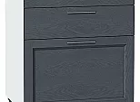 Шкаф нижний с 3-мя ящиками Сканди Graphite Softwood Белый 816*600*480