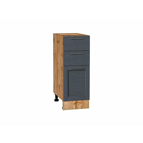 Шкаф нижний с 3-мя ящиками Сканди Graphite Softwood Дуб Вотан 816*300*480