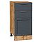 Шкаф нижний с 3-мя ящиками Сканди Graphite Softwood Дуб Вотан 816*400*480 Шкаф нижний с 3-мя ящиками Сканди Graphite Softwood Дуб Вотан 816*400*480