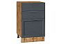 Шкаф нижний с 3-мя ящиками Сканди Graphite Softwood Дуб Вотан 816*500*480